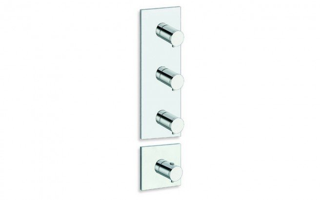 Aquatica RD 783 High Throughput Thermostatic Valve with 3 independent volume control valves web